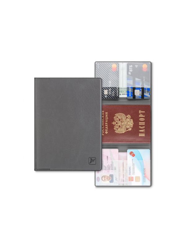 Обложка для автодкументов с дополнительными отделениями,KOD-03