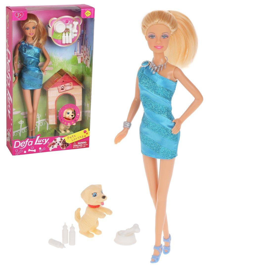 Игр. наб. Defa Lucy Любимый питомец, в компл. кукла 29см, предм. 8шт., кор