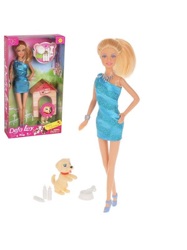 Игр. наб. Defa Lucy Любимый питомец, в компл. кукла 29см, предм. 8шт., кор