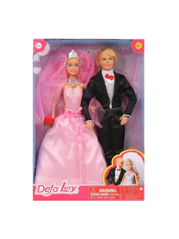 Игровой набор кукол Defa Свадьба, 2 куклы, 3 предм.в компл., кор