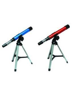 Набор Юный звездочет, телескоп, 3 предм., алюм., цвет в асс-те