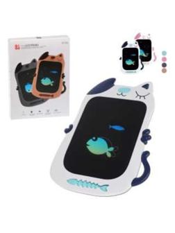 ДЕФЕКТ УПАКОВКИ Детский LCD планшет для рисования, диаг. 21,5 см, стилус,
эл.пит. 1*CR2025 вх в компл., кор.