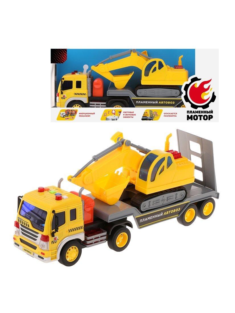 Автовоз ин. с экскаватором, свет, звук, в комплекте тестовые элементы питания
AG13/LR44*3шт.