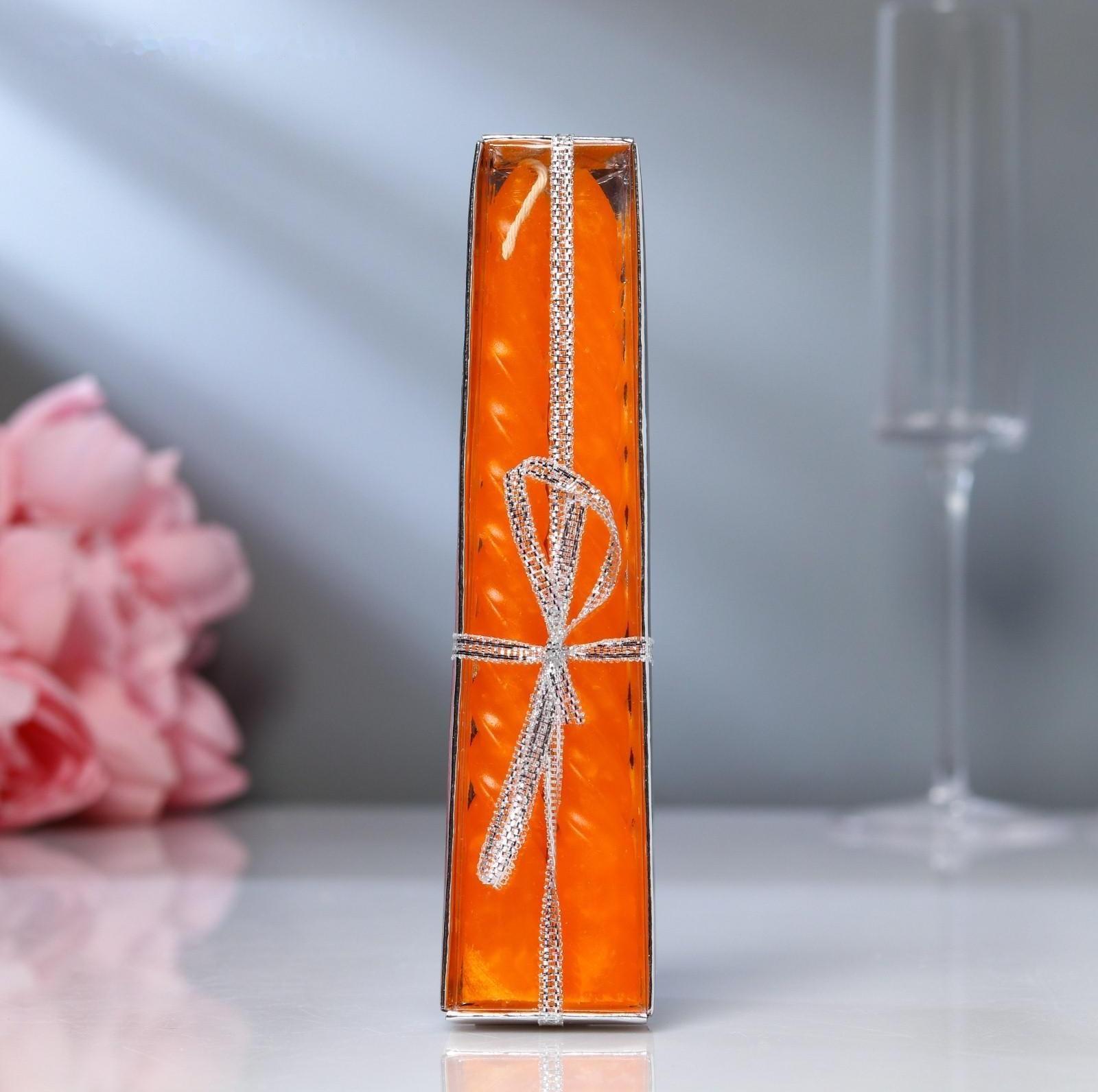 Набор свечей витых, 2 штуки, аромат лимон