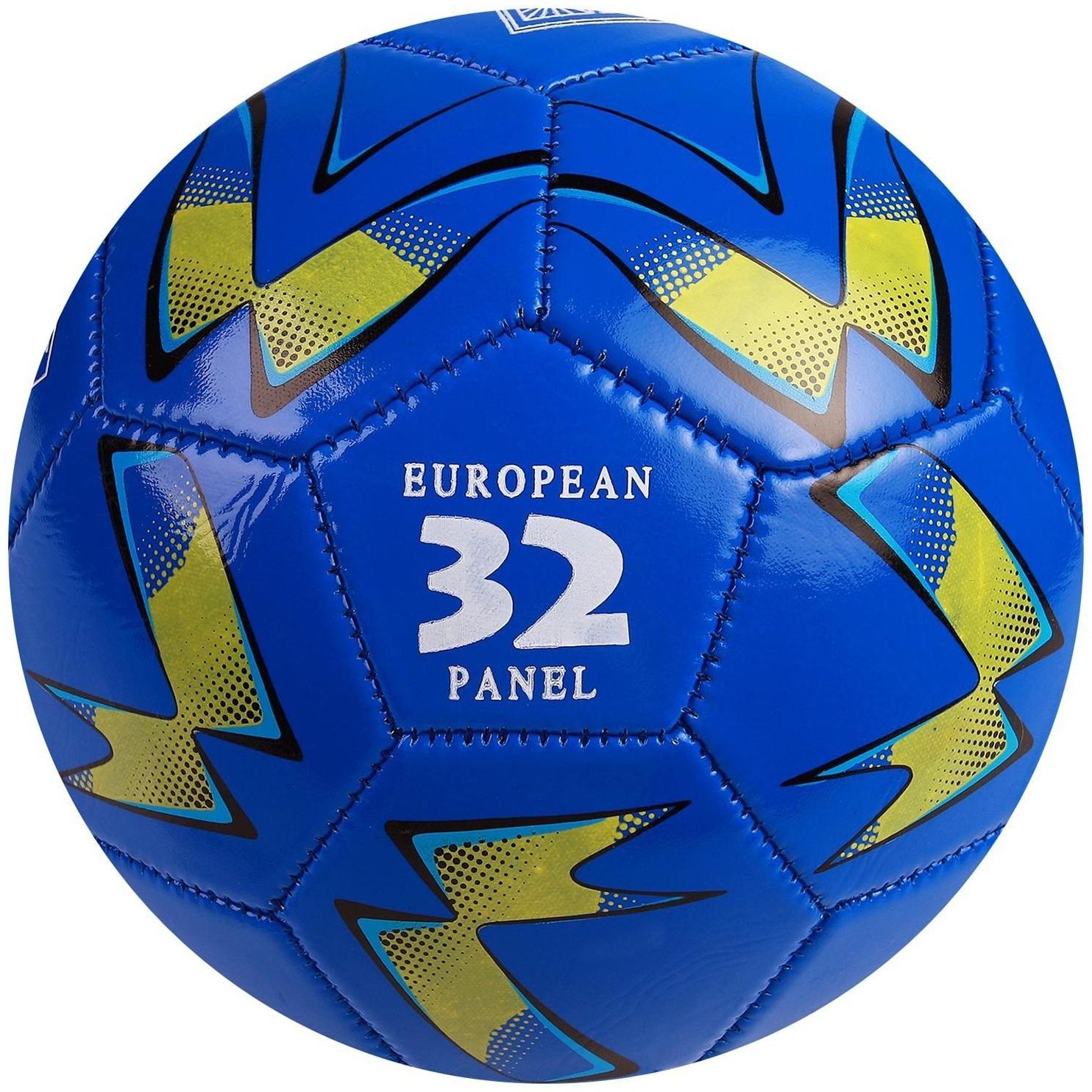 Мяч футбольный, ПВХ, машинная сшивка, 32 панели, размер 5, цвета микс