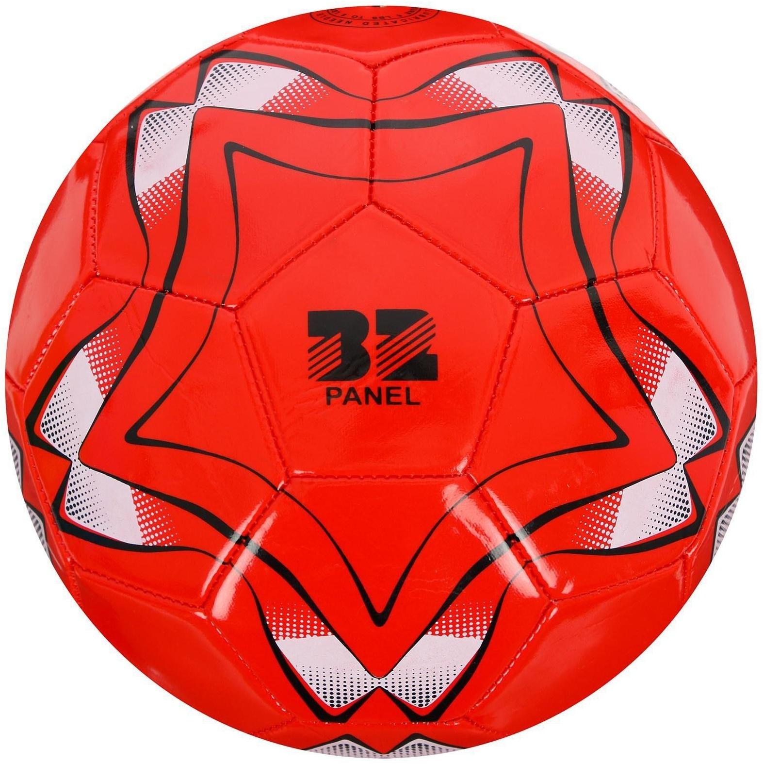 Мяч футбольный, ПВХ, машинная сшивка, 32 панели, размер 5, цвета микс