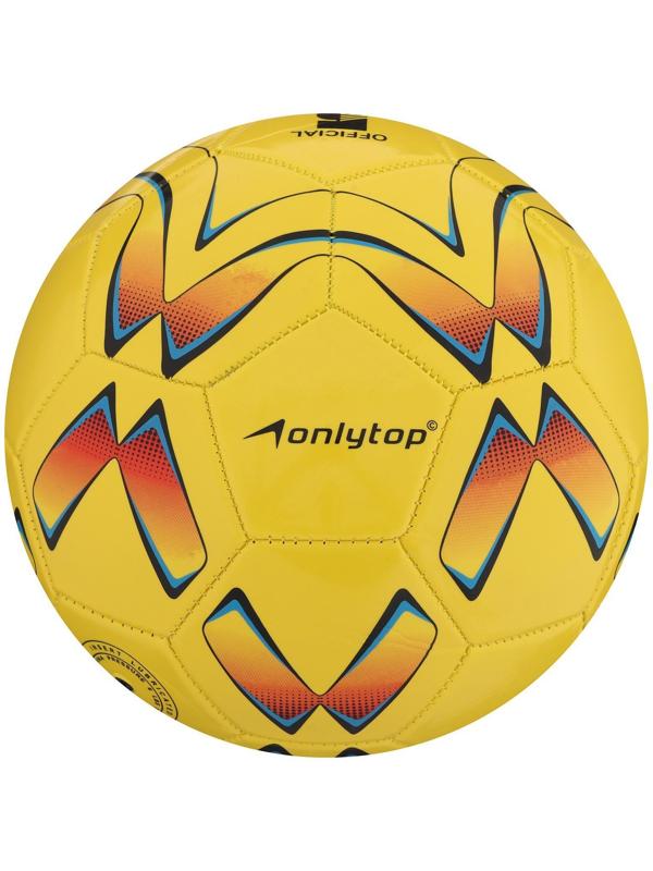 Мяч футбольный, ПВХ, машинная сшивка, 32 панели, размер 5, цвета микс