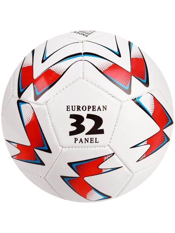 Мяч футбольный, ПВХ, машинная сшивка, 32 панели, размер 5, цвета микс