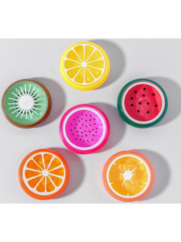 Лизун «Фрукты», твёрдый, виды МИКС