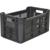 Ящик ПЭ,500х300х264мм,перф/перф,арт. 112_черный