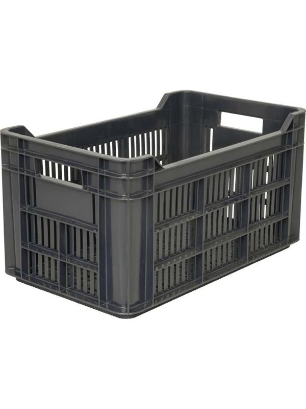 Ящик ПЭ,500х300х264мм,перф/перф,арт. 112_черный