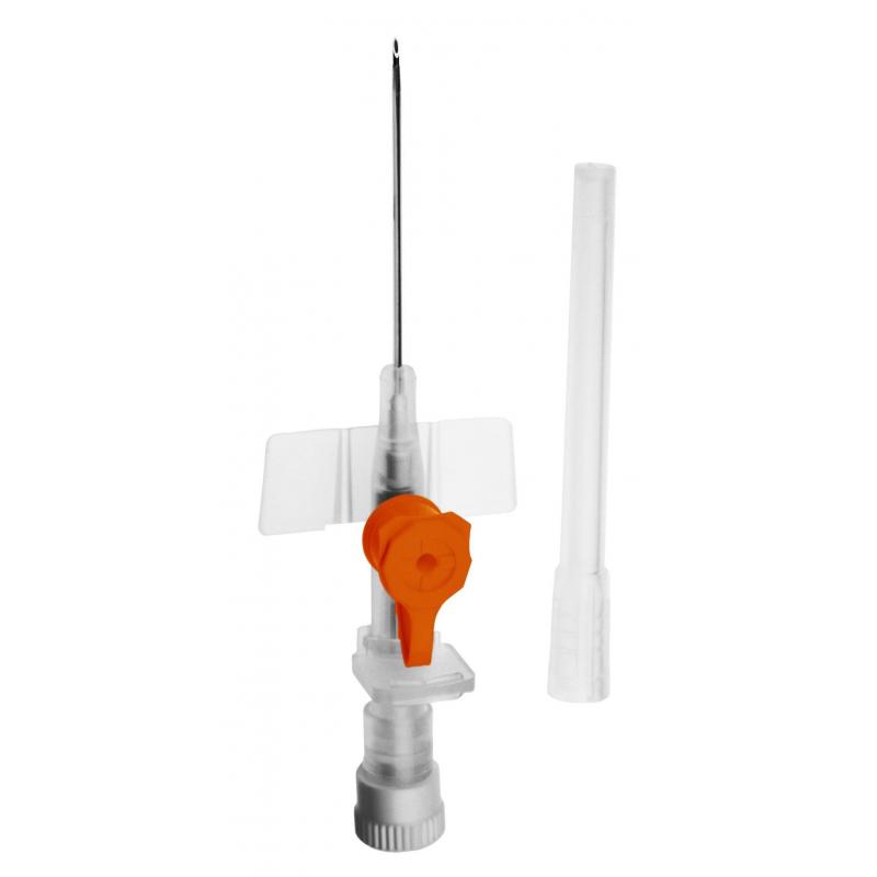 Катетер периферический с доп.портом 14G, SFM, 100 шт/уп