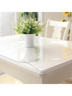 Коврик на стол 1200x600мм пленка-жидкое стекло пвх прозр. для дома иофиса