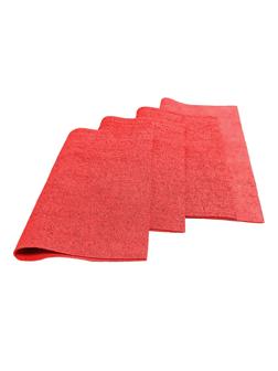 Салфетка хозяйственная микрополимер PVA/PU 35х40 310 г/м2 красный 5 шт/уп