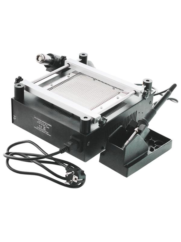 Паяльная станция цифровая 3 в 1 МЕГЕОН 00363