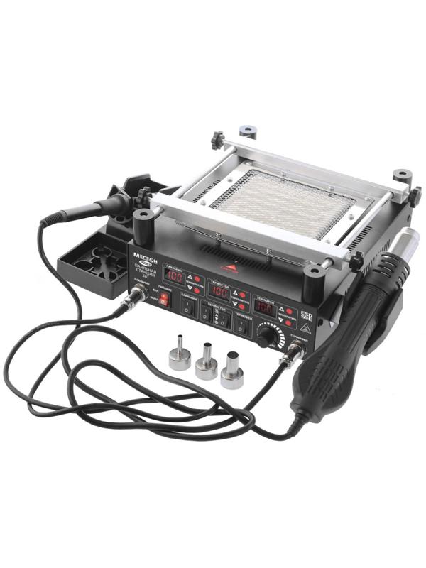 Паяльная станция цифровая 3 в 1 МЕГЕОН 00363